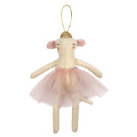 Ballerina Mouse Christmas Tree Decoration By Meri Meri